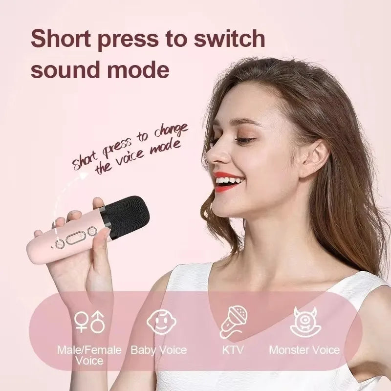 Wireless Dual Microphone Karaoke Machine — Bluetooth HIFI Speaker