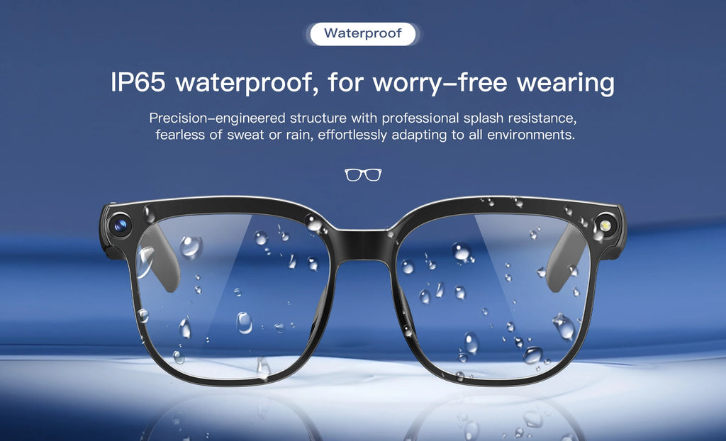 4K 8MP AI Smart Glasses — HD Camera, 150+ Language Translation, ChatGPT, WiFi & Bluetooth Calling