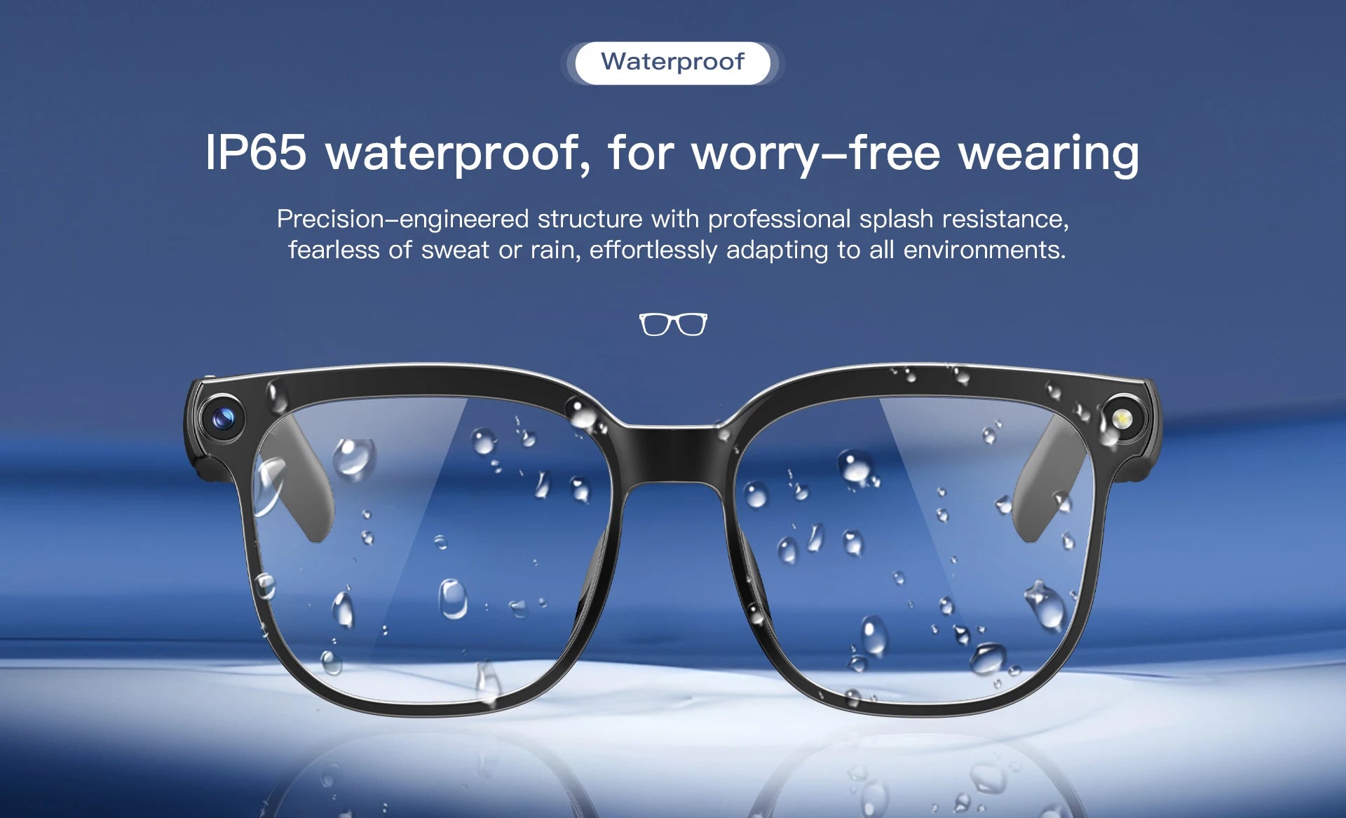 4K 8MP AI Smart Glasses — HD Camera, 150+ Language Translation, ChatGPT, WiFi & Bluetooth Calling