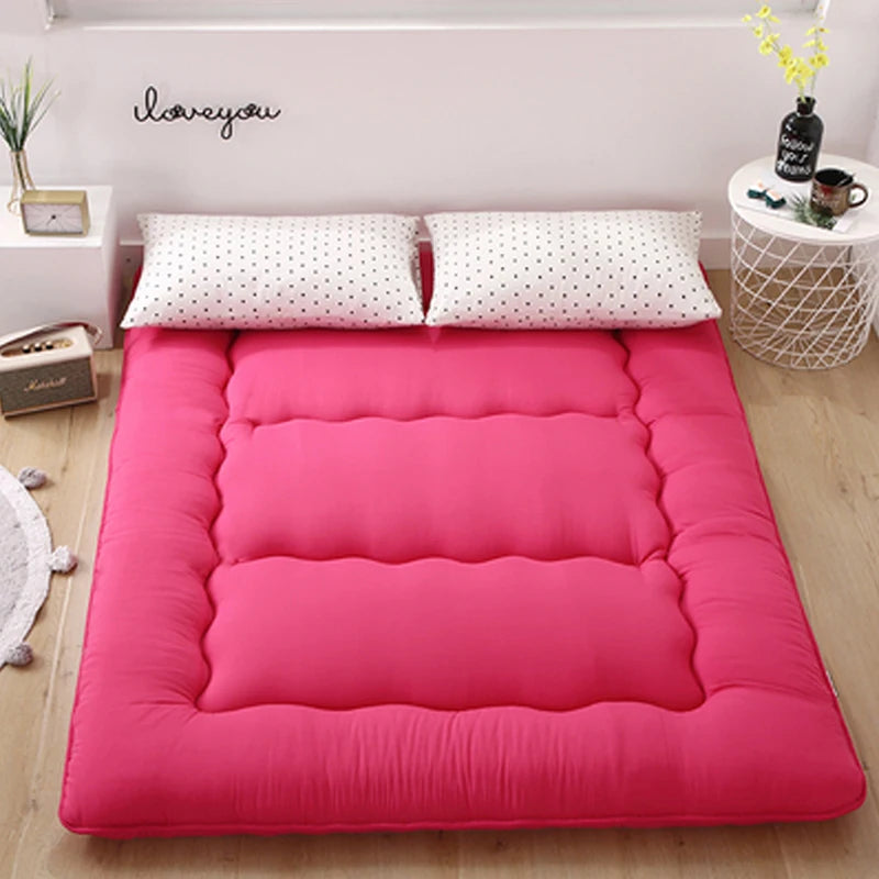 Foldable 7cm Tatami Floor Mattress – Thick Futon Sleeping Pad, Single & Double, Dorm & Home Nap