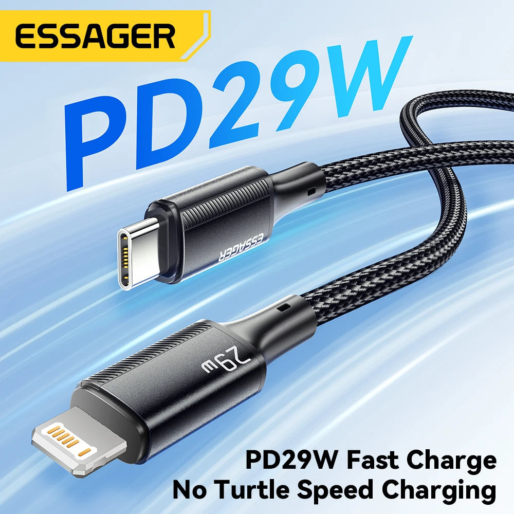 Essager USB-C to Lightning Cable — Fast Charging for iPhone & iPad