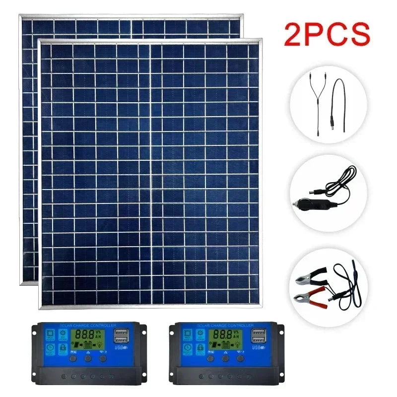 500W–1000W Solar Panel Kit — Complete Off-Grid Solar System for Home, RV & Cabin