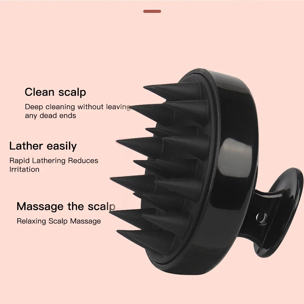 Silicone Scalp Massage Comb — Hair Growth Shampoo Brush