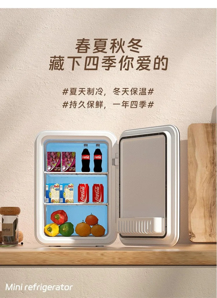 220V Portable Mini Freezer – Car & Home Refrigerator for Travel, Dorm & Office