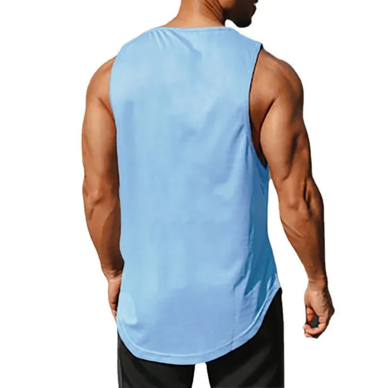 Men's Gym Tank Top Sleeveless Shirt — Athletic Training Vest