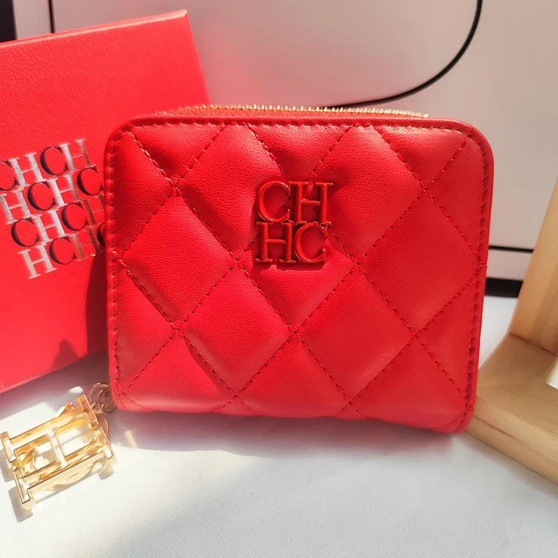 Luxury Short Solid Color Women's Wallet — High Quality PU Coin Purse