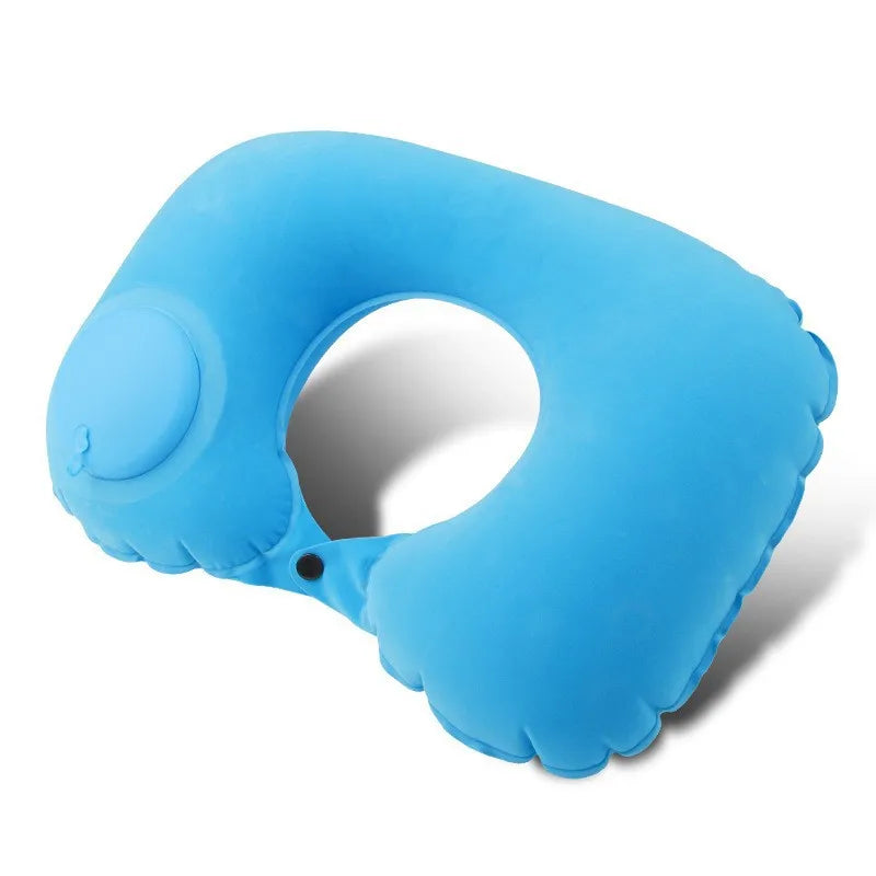 Inflatable U-Shape Travel Neck Pillow — Portable