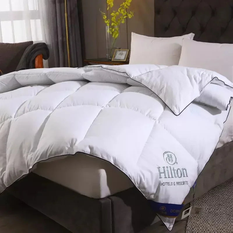 Feather Velvet All-Season Hotel Comforter – Soft Warm Quilt, Air-Conditioner Blanket