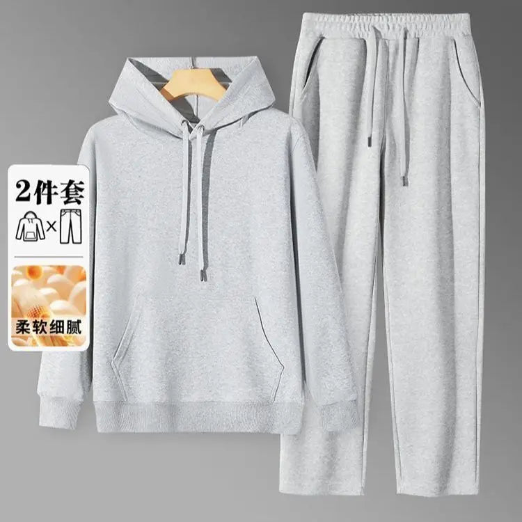 Men's Hoodie & Sweatpants Set – Loose Fit Casual Autumn Sports Suit