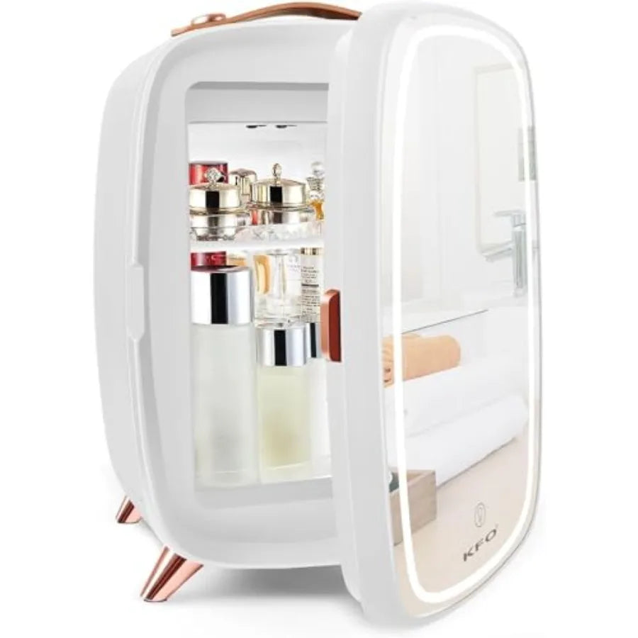 Mini Skincare Fridge 6L Ultra-Quiet — Beauty Fridge for Cosmetics & Drinks, 6°C Cooling, 20dB Silent, Adjustable Shelves & Portable