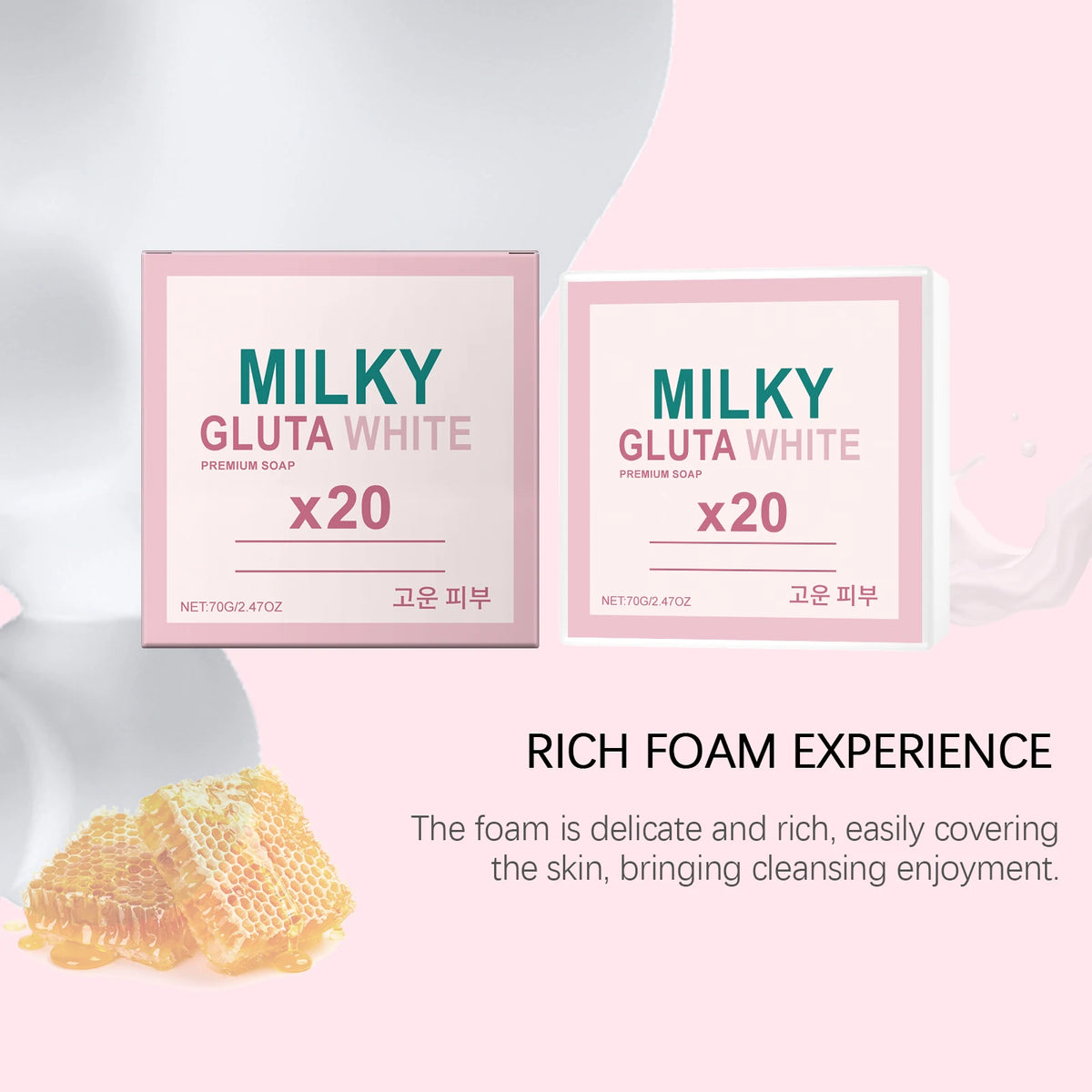 Milk Moisturizing Brightening Soap Bar – Dark Spot Reduction, Oil Control & Bleaching, 70g