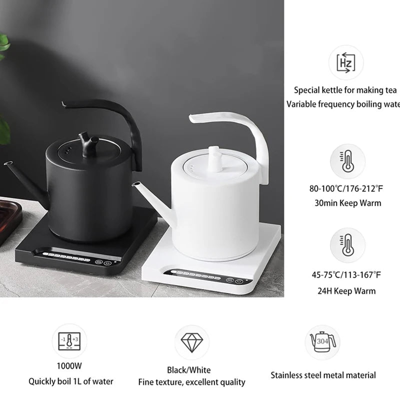Smart Electric Kettle – 7 Temperature Settings, 304 Stainless Steel, Ultra-Fast Boiling, 220V