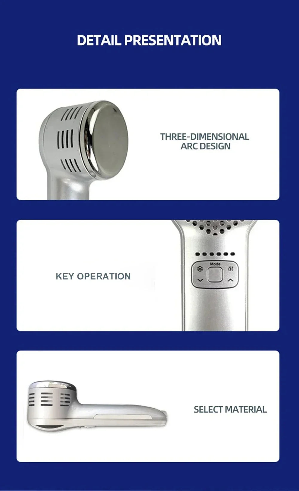 Hot & Cold Facial Hammer Skin Rejuvenation Device – Pore Tightening, Lifting & Anti-Aging Face Massager