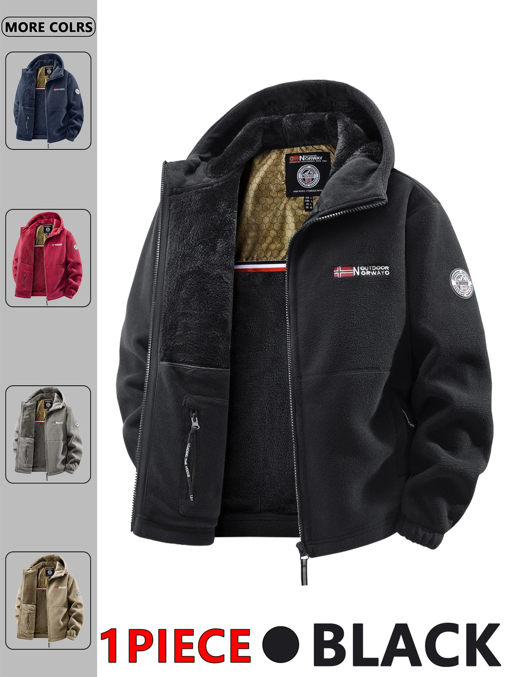 Men's Hooded Outdoor Fashion Jacket — Casual Windbreaker & Streetwear Jacket