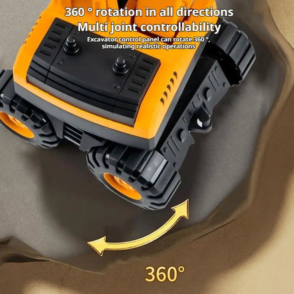 Inertial Beach Construction Truck Toy – Digger, Bulldozer & Tipper for Kids