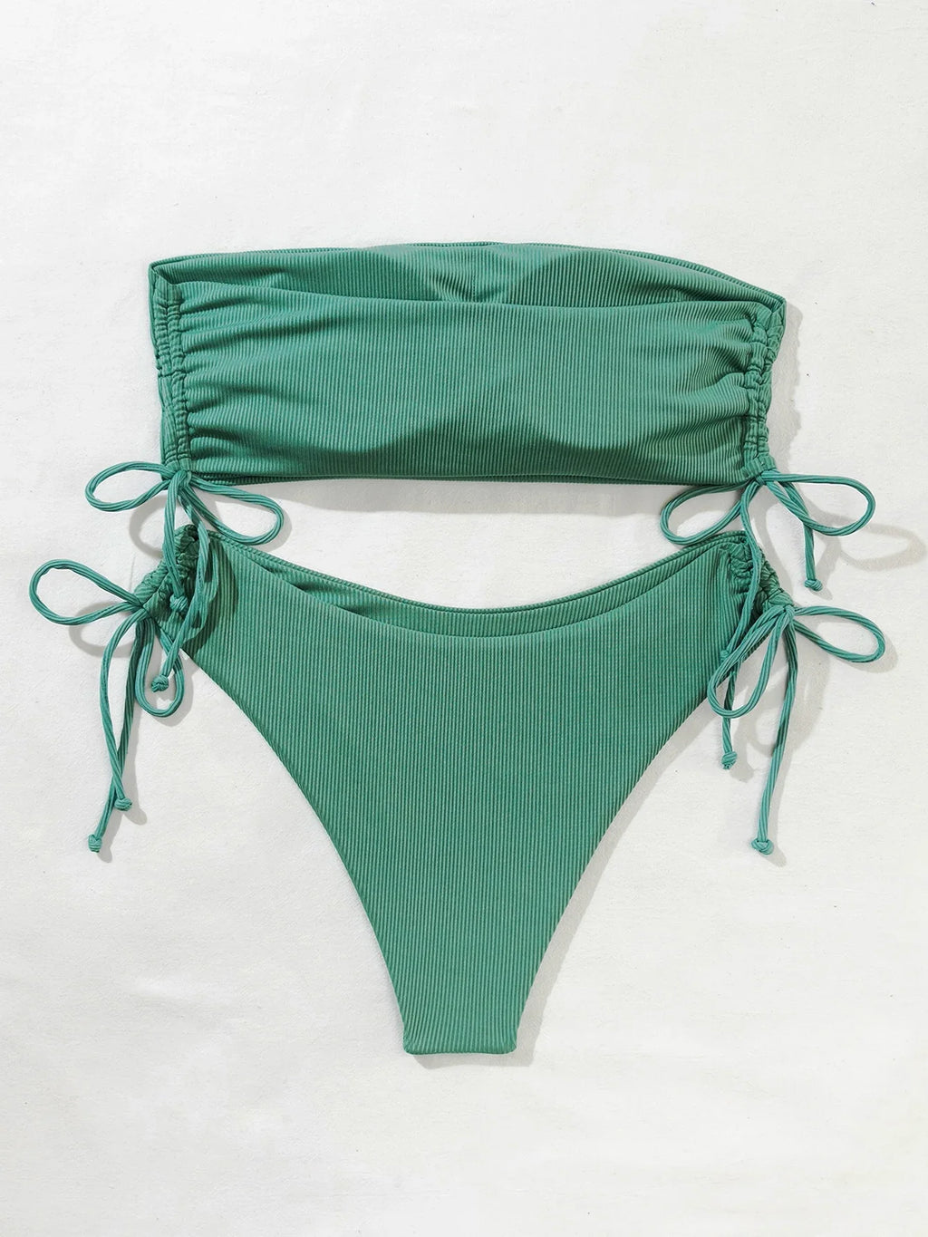 Bandeau High Waist Bikini Set — 2-Piece Women's Swimsuit