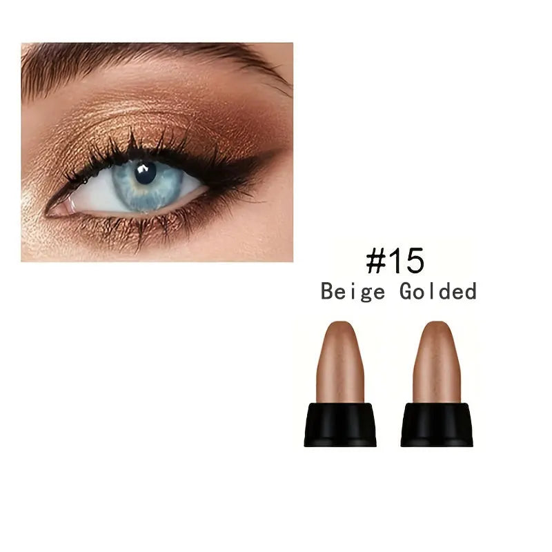 16-Color Pearlescent Glitter Eyeliner Set — Waterproof Long-Lasting