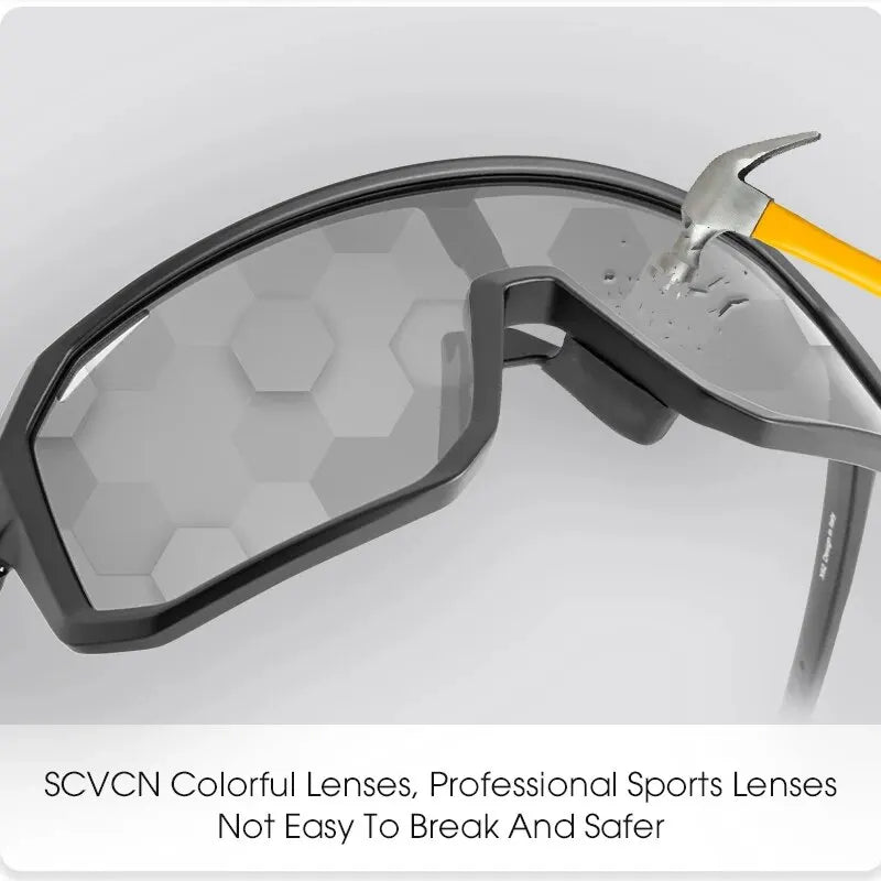 Photochromic Cycling Sunglasses | Men Women Mountain Bike Road Outdoor Sports Hiking Goggles