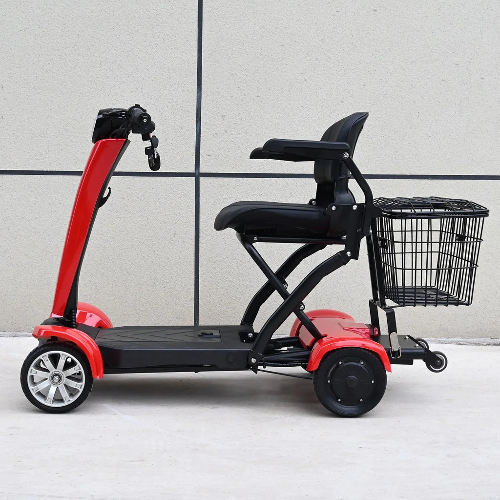 Foldable 4-Wheel Mobility Scooter – 250W Dual Motor, 20–50 km Range