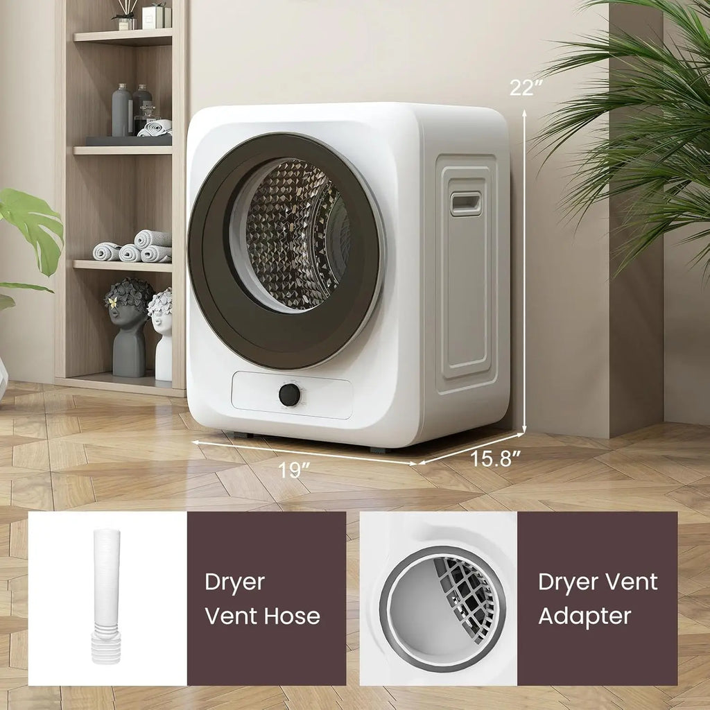 Portable Washer and Dryer Combo | 28 Lbs Twin Tub, 1.5 Cu.Ft Compact Dryer, 5 Drying Modes, Apartment, Dorm & RV