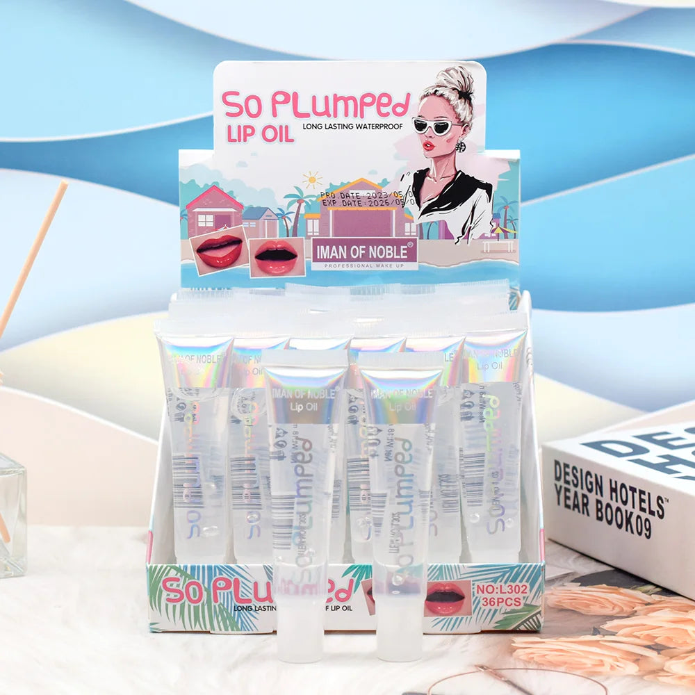 6-Piece Fruity Lip Gloss Set — Hydrating Glossy Clear Lip Gel
