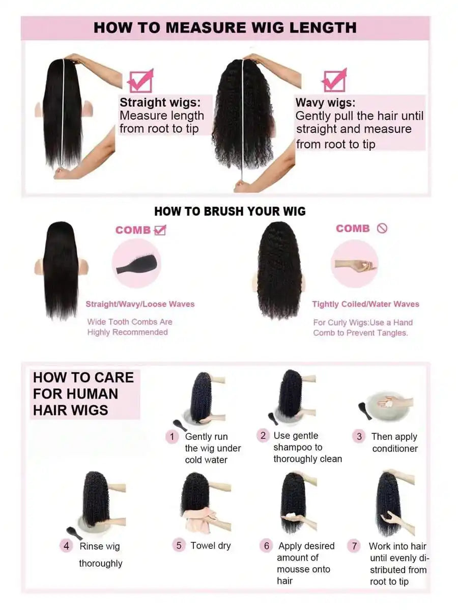 40–42 Inch Bone Straight Lace Front Wig | Glueless 13x4 13x6 HD Lace Human Hair for Women