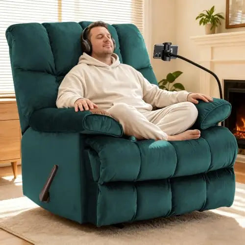 Oversized Manual Recliner with 23-Inch Wide Seat