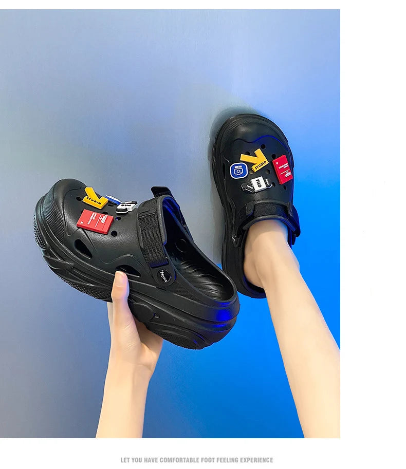 Women's Anti-Slip Platform Slippers – Lightweight Breathable Fishing Sandals