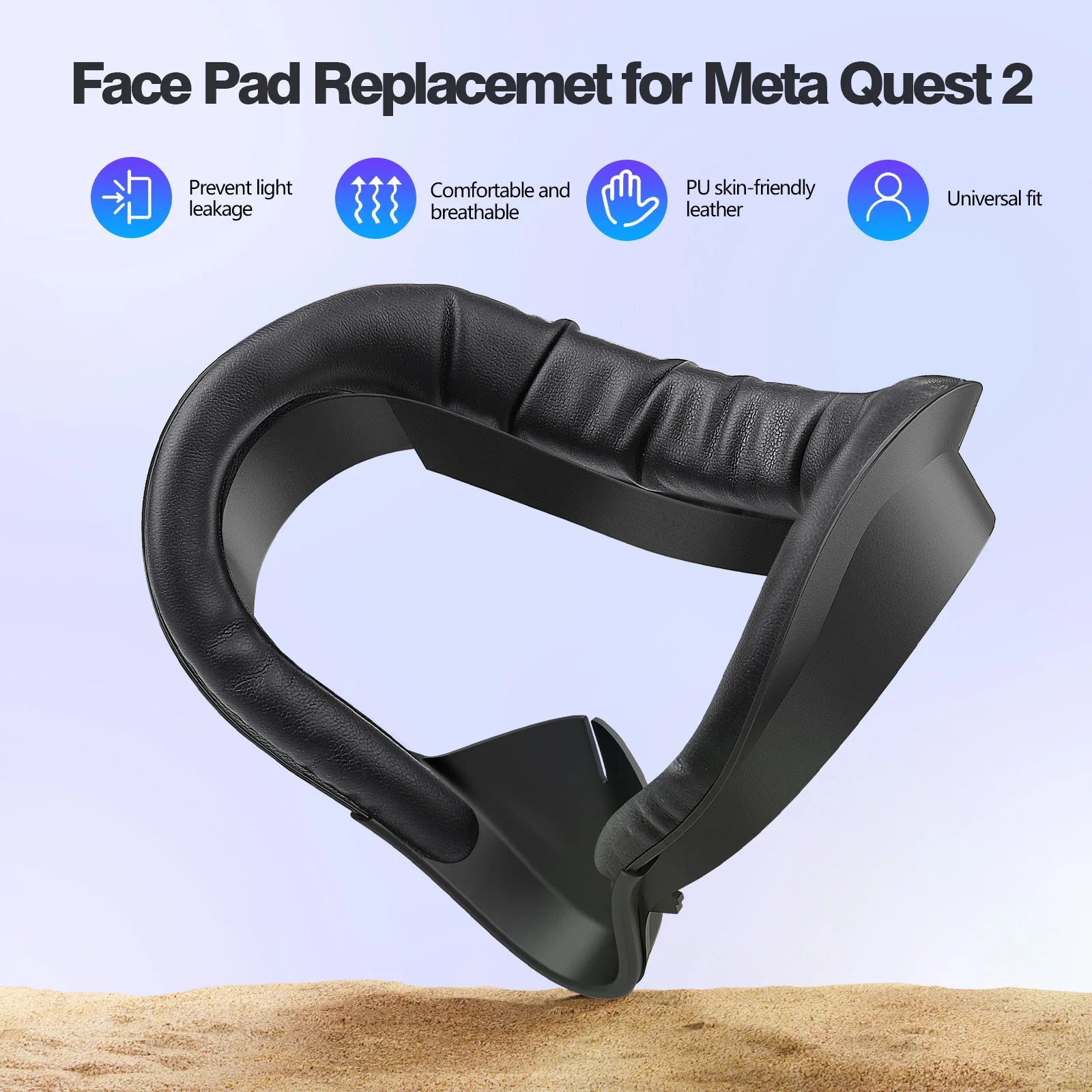 HUADAI Face Cushion Pad for Meta Quest 2, 3 & 3S