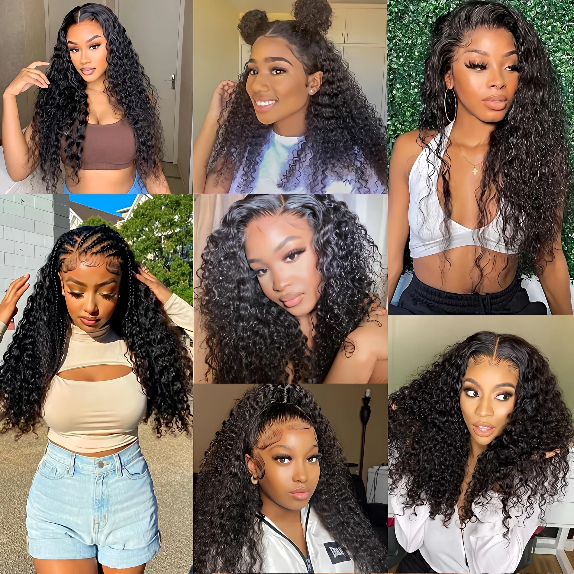 250% 18-36 Inch Invisi Strap 360 Full Lace Wig Water Deep Curly  Human Hair Adjustable Drawstring Hd Lace 360 Glueless Wigs