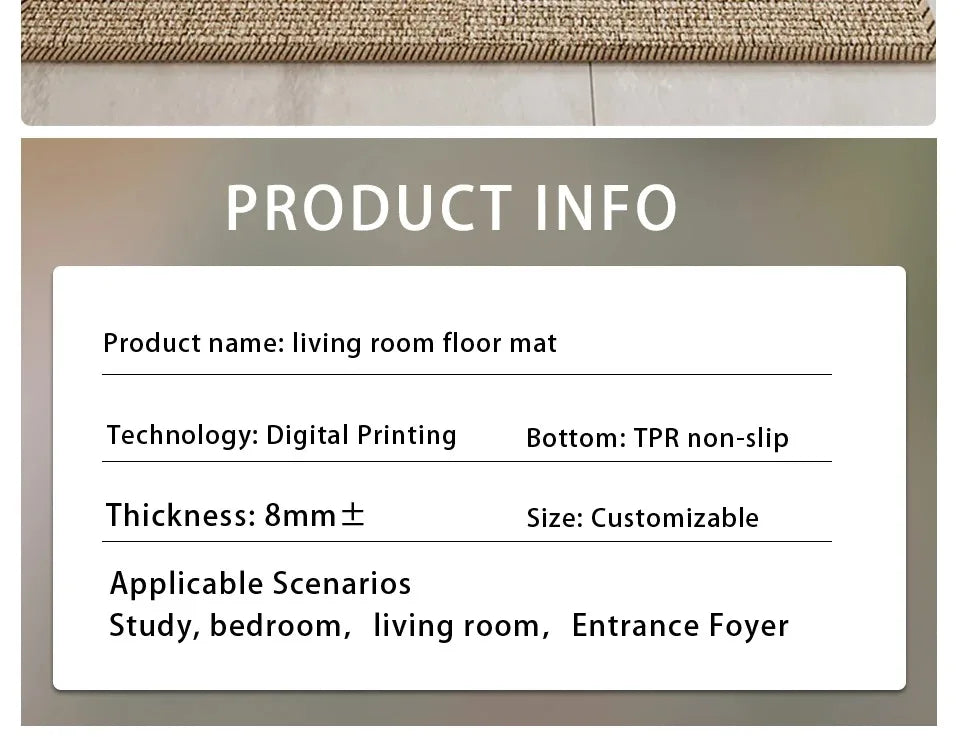 Non-Slip Kitchen Floor Mat – Anti-Slip Runner Rug for Kitchen, Bedroom & Living Room