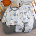 Kids' Long Sleeve Cartoon Pajamas | Lightweight Comfortable Fabric Sleepwear Outfit