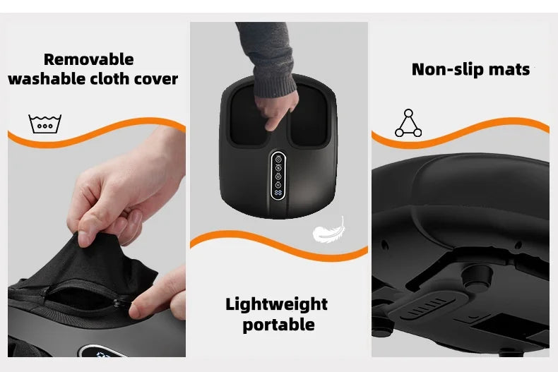 Jinkairui Automatic Foot Massage Machine — Full Wrap Rollers, Sole Kneading & Airbag Pressing