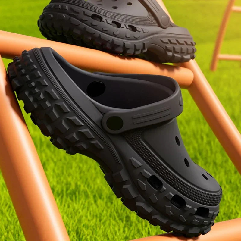 Women's Non-Slip Beach Sandals — Cushioned Clog Sole Comfortable Fashion Slip-On