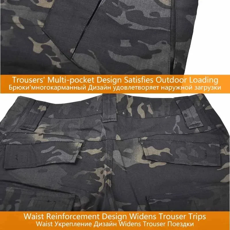Men's Tactical Outdoor Training Suit – Hunting Shirt, Cargo Pants & Multi-Piece Uniform Set