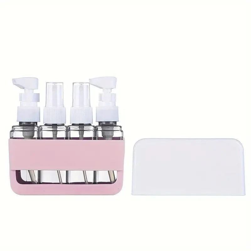 4-in-1 TSA-Approved Leak-Proof Refillable Travel Toiletry Bottles Kit – Airplane Carry-On Accessories
