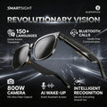 4K 8MP AI Smart Glasses — HD Camera, 150+ Language Translation, ChatGPT, WiFi & Bluetooth Calling