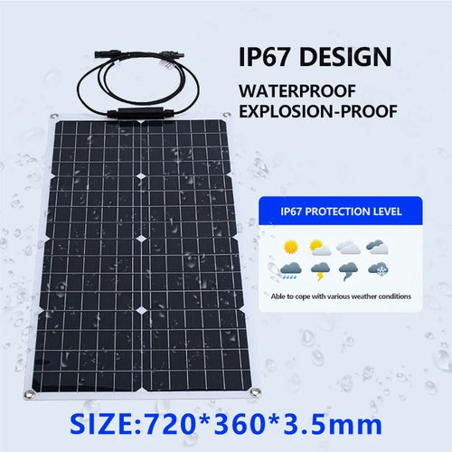 2000W Flexible Solar Panel — 110V/220V Thin-Film Panel for RV, Boat & Off-Grid Systems
