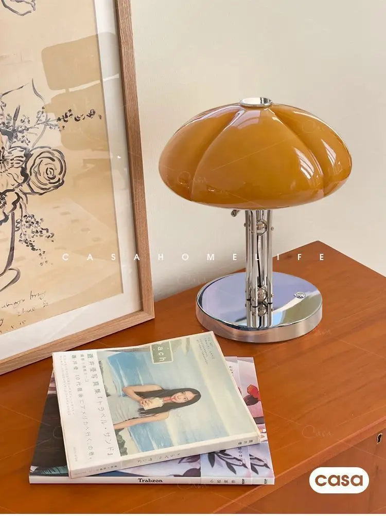 Mushroom Table Lamp – Warm White Button Control