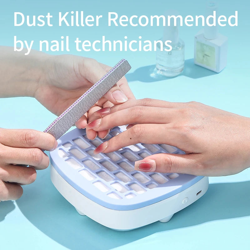 Mini Nail Dust Collector Extractor Fan – USB Powered Manicure Vacuum with Paper Filter