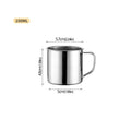 304 Stainless Steel Portable Coffee Mug – Compact Camping & Travel Cup, 50–400ml