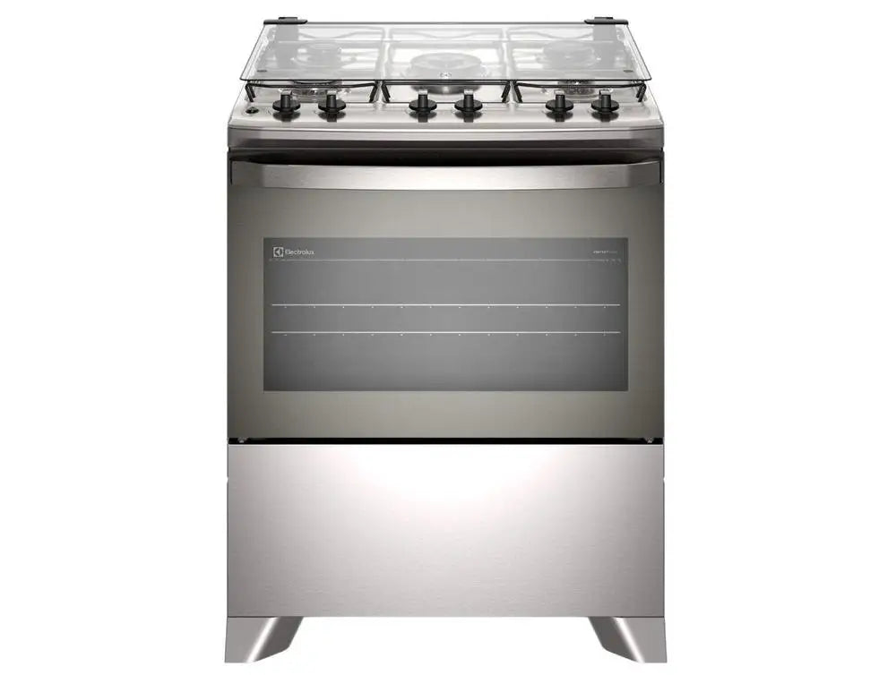 Electrolux 5-Burner Stainless Steel Gas Range – Efficient Inox Grey, Bivolt (FE5IG)