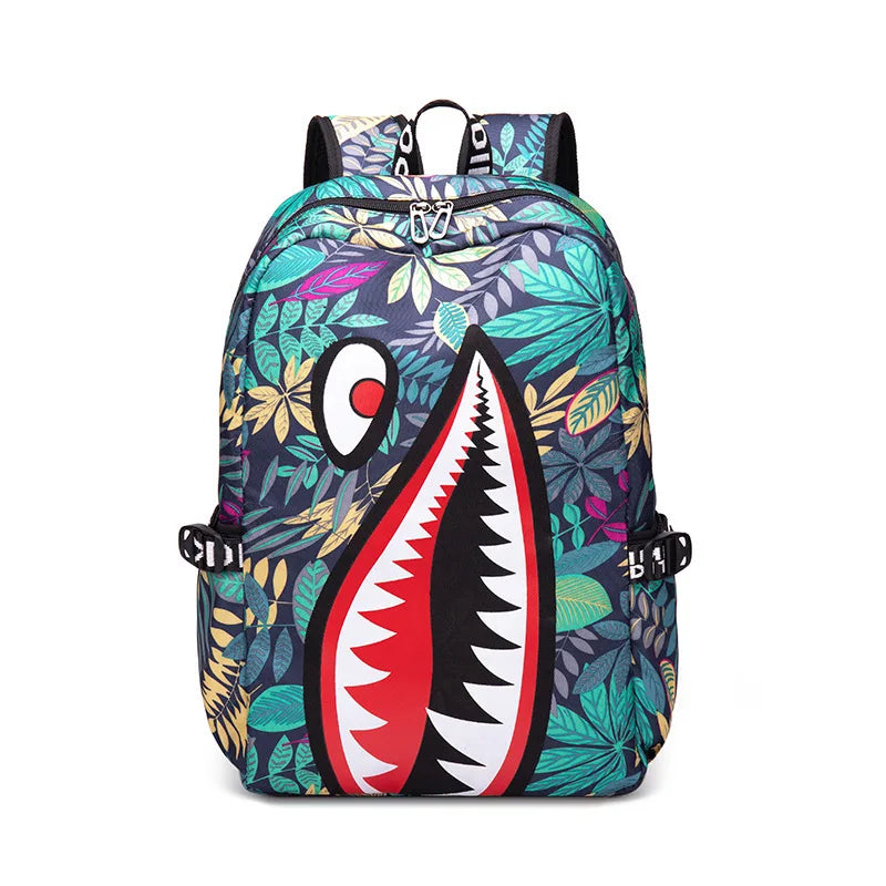 Shark Backpack – Kids School & Travel Book Bag