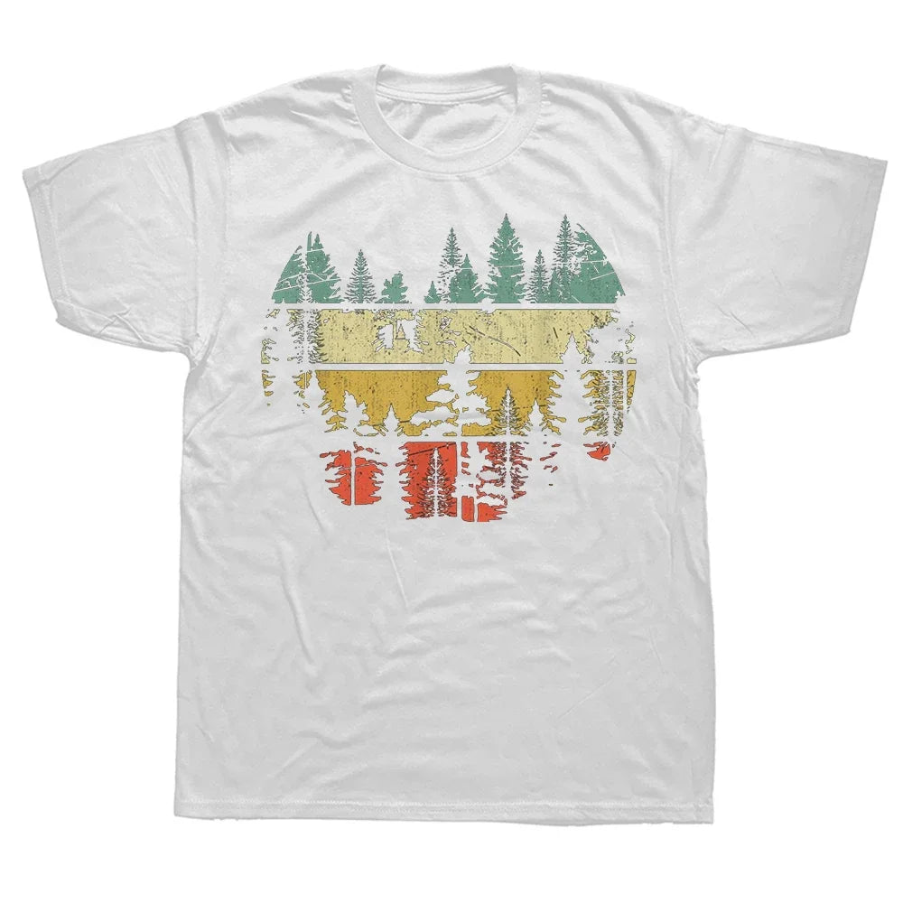 Wildlife & Forest Retro Nature T-Shirt — Hiking Camping Birdwatching Outdoor Graphic Tee