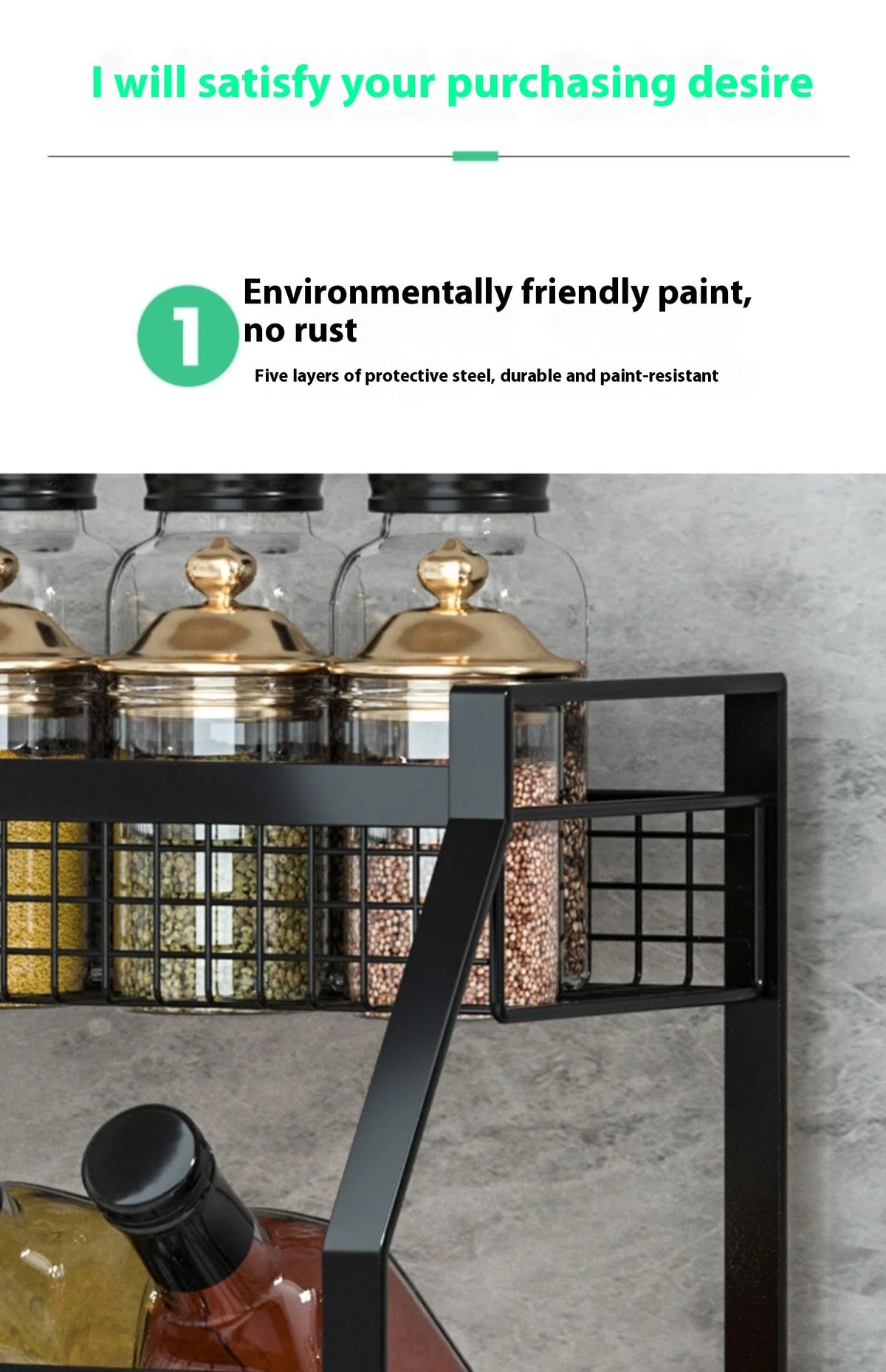 Multi-Tier Metal Spice Rack & Kitchen Drawer Cabinet Organizer – Countertop, Pantry & Under-Sink Storage
