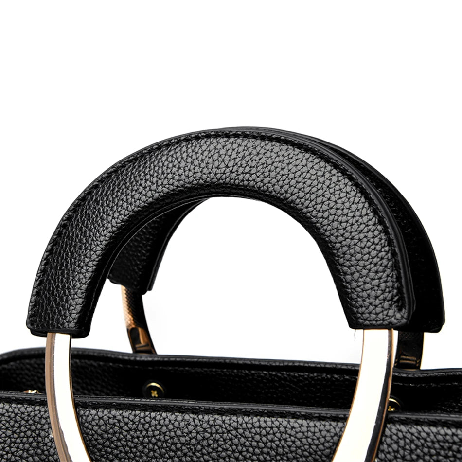 VANDERWAH Luxury Microfiber Leather Casual Tote Bag – Designer Shoulder Crossbody Handbag for Women