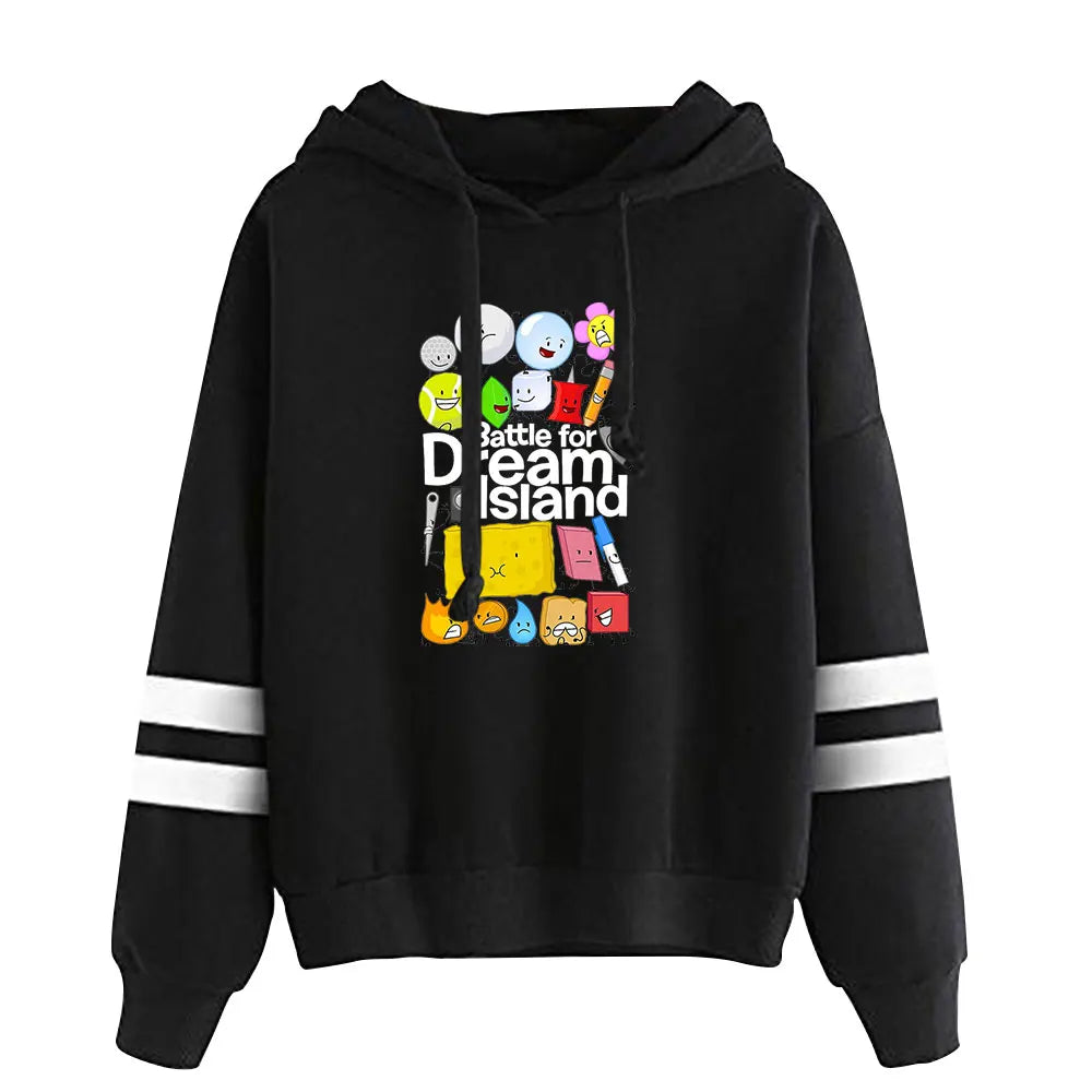 BFDI Battle for Dream Island Pullover Hoodie — Jacknjellify Fan Merch Sweatshirt