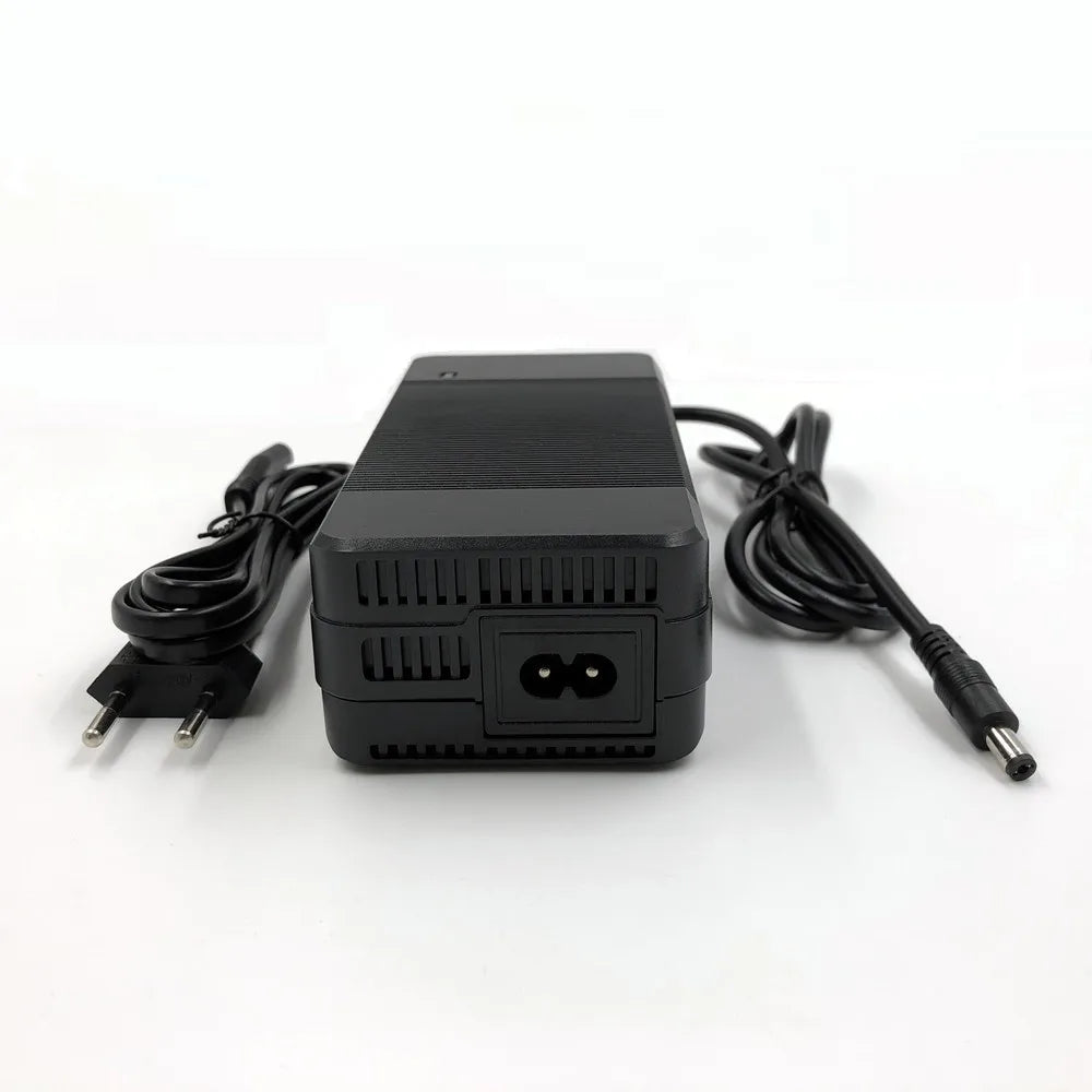 54.6V 3A Lithium Battery Charger – 48V 13S Li-ion Battery Pack Charger with Connectors for Kugoo G1