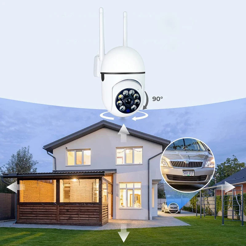 3MP WiFi Indoor Security Camera – 360° Auto Tracking, Color Night Vision, 2-Way Audio, Motion Detection