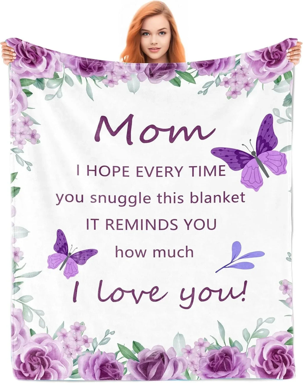 Family Gift Throw Blanket – Soft Warm Personalized Gift for Dad, Mom, Grandparents & Family